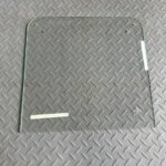 Стекло форточки с отверстиями 477х455